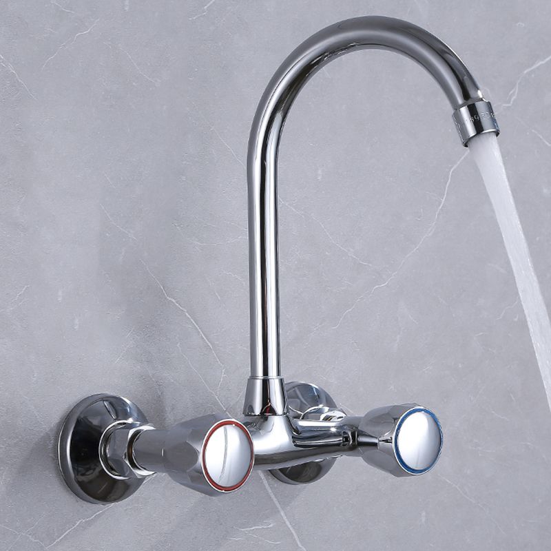 Modern Kitchen Faucet Brass Knob Handle High Arch Wall Mounted Pot Filler Faucet Clearhalo 'Home Improvement' 'home_improvement' 'home_improvement_kitchen_faucets' 'Kitchen Faucets' 'Kitchen Remodel & Kitchen Fixtures' 'Kitchen Sinks & Faucet Components' 'kitchen_faucets' 1200x1200_d9bc1651-990a-4b01-aa90-3ce0e7746797