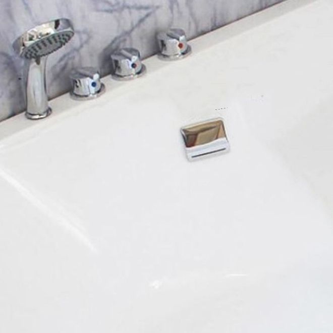 Deck Mounted Copper Roman Tub Faucet Low Arc Roman Tub Faucet Set in Chrome Clearhalo 'Bathroom Remodel & Bathroom Fixtures' 'Bathtub Faucets' 'bathtub_faucets' 'Home Improvement' 'home_improvement' 'home_improvement_bathtub_faucets' 1200x1200_d9c1e713-fcd8-4bfe-9cca-e9ecb4c9099d
