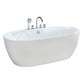 Modern Ellipse White Bathtub Acrylic Back to Wall with Drain Bath Tub Clearhalo 'Bathroom Remodel & Bathroom Fixtures' 'Bathtubs' 'Home Improvement' 'home_improvement' 'home_improvement_bathtubs' 'Showers & Bathtubs' 1200x1200_d9c89de0-0ff8-4bb4-bef9-93c33c018f7b
