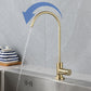 Contemporary Single Handle Kitchen Faucet Pull Down 1-Hold Bar Faucet with No Sensor Clearhalo 'Home Improvement' 'home_improvement' 'home_improvement_kitchen_faucets' 'Kitchen Faucets' 'Kitchen Remodel & Kitchen Fixtures' 'Kitchen Sinks & Faucet Components' 'kitchen_faucets' 1200x1200_d9d6f692-95d9-4b7a-9d48-f916e67cb25e