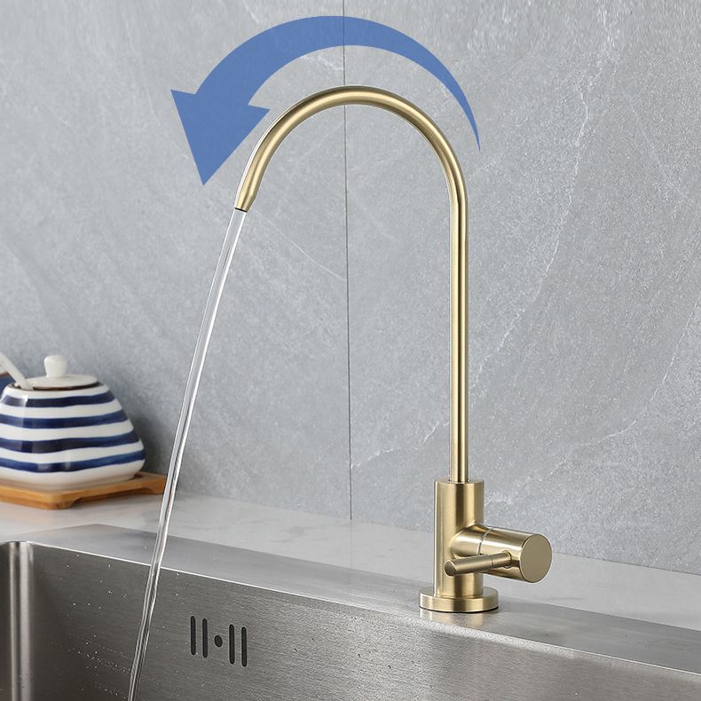 Contemporary Single Handle Kitchen Faucet Pull Down 1-Hold Bar Faucet with No Sensor Clearhalo 'Home Improvement' 'home_improvement' 'home_improvement_kitchen_faucets' 'Kitchen Faucets' 'Kitchen Remodel & Kitchen Fixtures' 'Kitchen Sinks & Faucet Components' 'kitchen_faucets' 1200x1200_d9d6f692-95d9-4b7a-9d48-f916e67cb25e