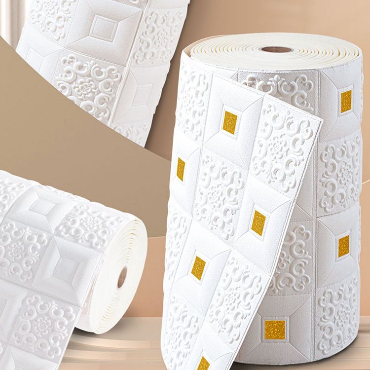 Gorgeous Style Pearl Wainscoting PVC Wall Access Panel Peel and Stick Wall Tile Clearhalo 'Flooring 'Home Improvement' 'home_improvement' 'home_improvement_wall_paneling' 'Wall Paneling' 'wall_paneling' 'Walls & Ceilings' Walls and Ceiling' 1200x1200_d9dea918-c796-41a5-8058-75bf3007576f