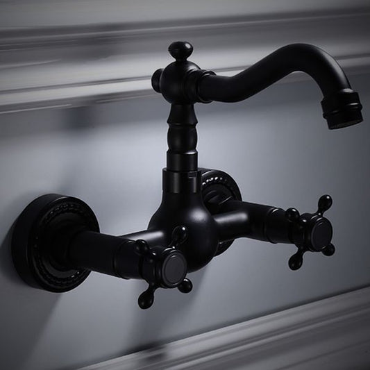 Traditional Wall Mounted Metal Tub Filler Low Arc Waterfall Bathroom Faucet Clearhalo 'Bathroom Remodel & Bathroom Fixtures' 'Bathtub Faucets' 'bathtub_faucets' 'Home Improvement' 'home_improvement' 'home_improvement_bathtub_faucets' 1200x1200_d9e7f8a1-110b-4c10-89ca-b82f3d08e8c0