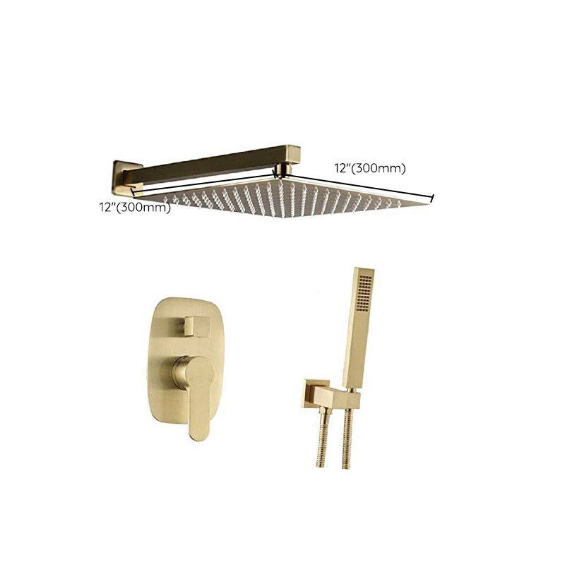 Shower Set Brass Modern Ceiling Mounted Dual Shower Head Square Swivel Shower System Clearhalo 'Bathroom Remodel & Bathroom Fixtures' 'Home Improvement' 'home_improvement' 'home_improvement_shower_faucets' 'Shower Faucets & Systems' 'shower_faucets' 'Showers & Bathtubs Plumbing' 'Showers & Bathtubs' 1200x1200_d9ea3a95-950d-4319-b04e-5dda4c387773