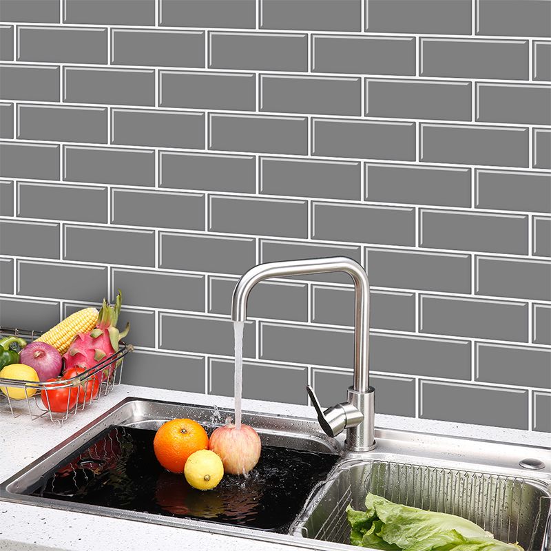Tile-Peel & Stick Rectangle Waterproof Solid Plastic Peel & Stick Subway Tile for Shower Clearhalo 'Flooring 'Home Improvement' 'home_improvement' 'home_improvement_peel_stick_blacksplash' 'Peel & Stick Backsplash Tile' 'peel_stick_blacksplash' 'Walls & Ceilings' Walls and Ceiling' 1200x1200_d9ed00c1-76a9-4ec6-ab27-72bac19897a1