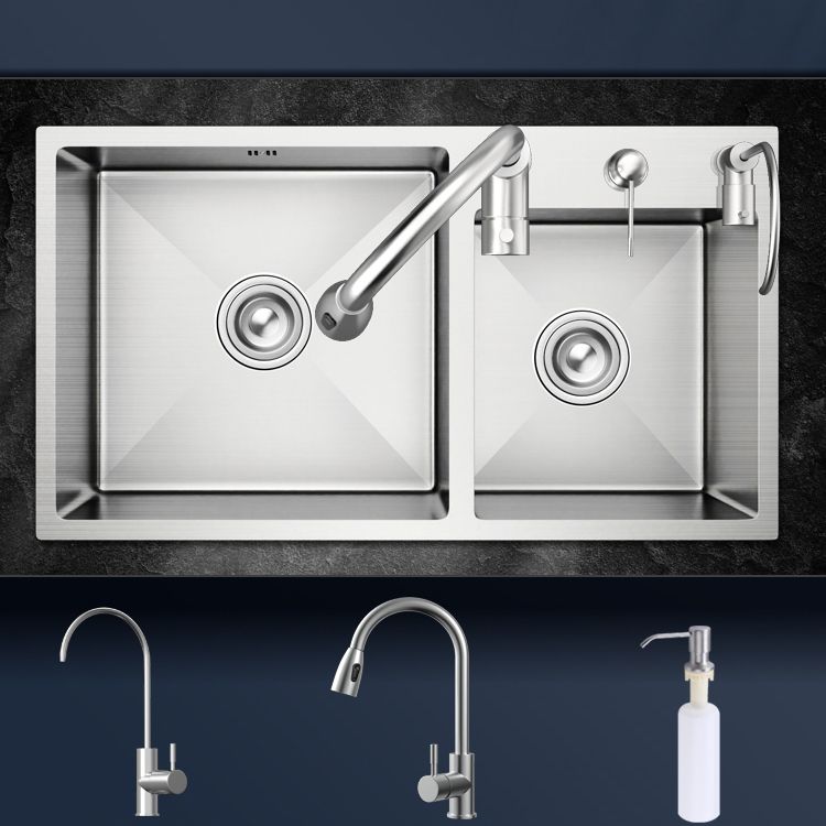 Classic Style Kitchen Sink Stainless Steel Drop-In Noise-cancelling Design Kitchen Sink Clearhalo 'Home Improvement' 'home_improvement' 'home_improvement_kitchen_sinks' 'Kitchen Remodel & Kitchen Fixtures' 'Kitchen Sinks & Faucet Components' 'Kitchen Sinks' 'kitchen_sinks' 1200x1200_da06380f-21e3-49f2-9284-87ceaf0aa1b5