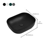 Contemporary Bathroom Sink Pop-Up Drain Porcelain Solid Color Rectangular Vessel Sink Clearhalo 'Bathroom Remodel & Bathroom Fixtures' 'Bathroom Sinks & Faucet Components' 'Bathroom Sinks' 'bathroom_sink' 'Home Improvement' 'home_improvement' 'home_improvement_bathroom_sink' 1200x1200_da155247-7006-44e6-981b-999570c10958