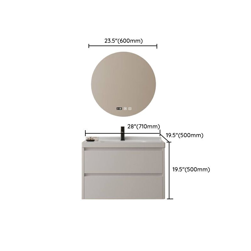 Modern Space Saver Vanity Wall Mount Ceramic Top Backsplash Included Clearhalo 'Bathroom Remodel & Bathroom Fixtures' 'Bathroom Vanities' 'bathroom_vanities' 'Home Improvement' 'home_improvement' 'home_improvement_bathroom_vanities' 1200x1200_da230259-2538-4bd2-afc7-60dc227c88db