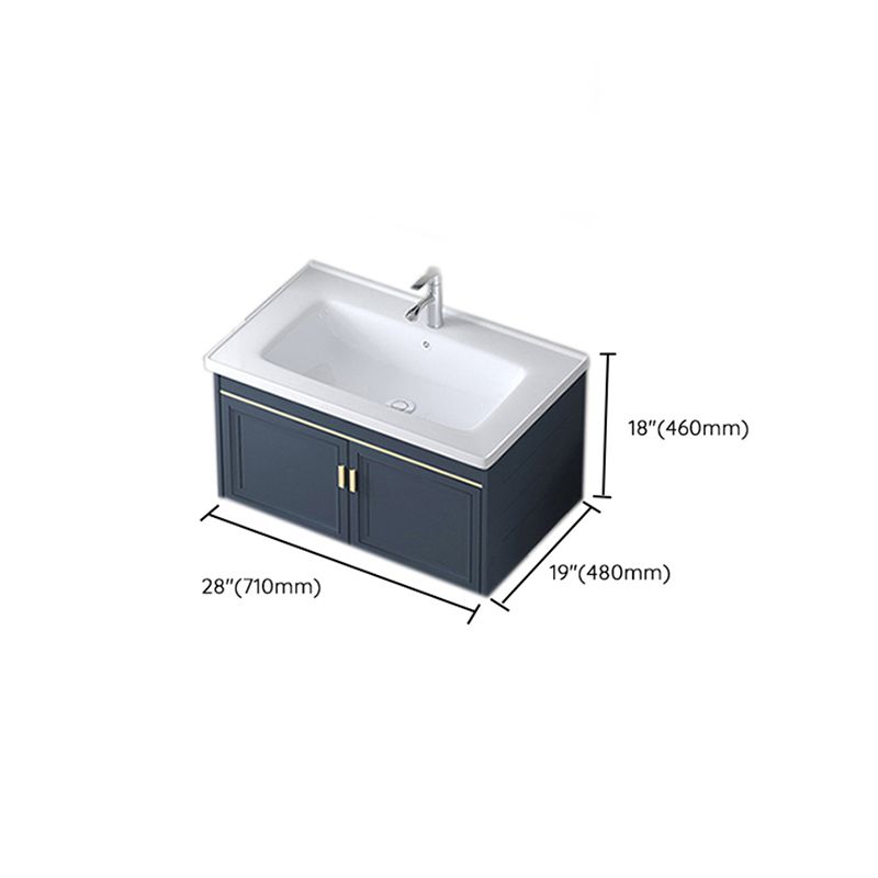 Modern Wall-Mounted Sink Vanity Blue Wall Mount Vanity Cabinet Clearhalo 'Bathroom Remodel & Bathroom Fixtures' 'Bathroom Vanities' 'bathroom_vanities' 'Home Improvement' 'home_improvement' 'home_improvement_bathroom_vanities' 1200x1200_da394110-9e45-4038-a52e-c7ec08443596