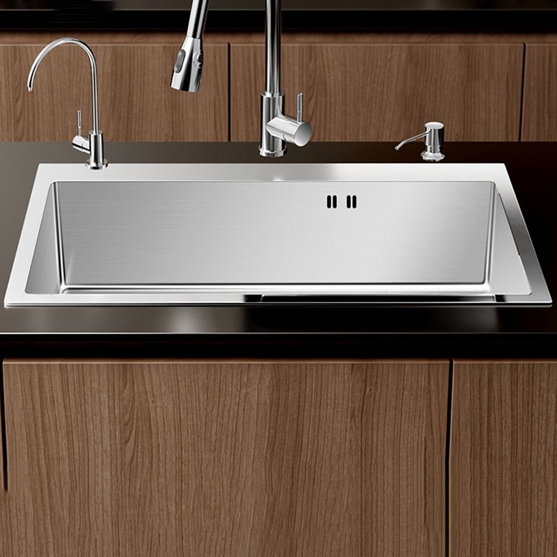 Stainless Steel Drop-In Kitchen Sink Single Bowl Sink with 3 Holes Clearhalo 'Home Improvement' 'home_improvement' 'home_improvement_kitchen_sinks' 'Kitchen Remodel & Kitchen Fixtures' 'Kitchen Sinks & Faucet Components' 'Kitchen Sinks' 'kitchen_sinks' 1200x1200_da7412f2-c676-4485-baa1-2b2847cf554f