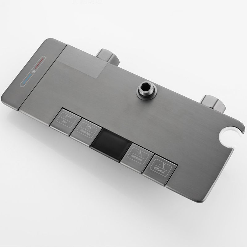 Modern Shower Trim Brass Temperature Control Adjustable Shower Head Shower Set Clearhalo 'Bathroom Remodel & Bathroom Fixtures' 'Home Improvement' 'home_improvement' 'home_improvement_shower_faucets' 'Shower Faucets & Systems' 'shower_faucets' 'Showers & Bathtubs Plumbing' 'Showers & Bathtubs' 1200x1200_da89cf67-adfa-4209-907d-40a682dcdcf9