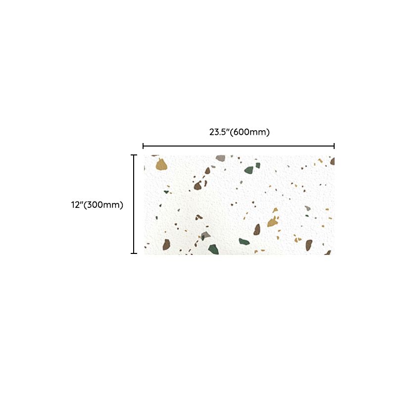 PVC Rectangular 20 Pack 12" x 23" Peel & Stick Mosaic Tile Kitchen and Bathroom Clearhalo 'Flooring 'Home Improvement' 'home_improvement' 'home_improvement_peel_stick_blacksplash' 'Peel & Stick Backsplash Tile' 'peel_stick_blacksplash' 'Walls & Ceilings' Walls and Ceiling' 1200x1200_daac6080-9c3b-4179-a465-837511ec8290