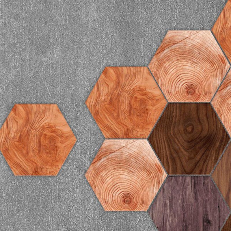 Peel & Stick Tile Stain Resistant Hexagonal Plastic Peel & Stick Tile 20-Pack Clearhalo 'Flooring 'Home Improvement' 'home_improvement' 'home_improvement_peel_stick_blacksplash' 'Peel & Stick Backsplash Tile' 'peel_stick_blacksplash' 'Walls & Ceilings' Walls and Ceiling' 1200x1200_daad4209-a740-4f9d-9a39-53fba31f7140