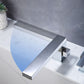 Modern Swivel Bathroom Faucet Low Arc Deck Mounted Bathtub Faucet Clearhalo 'Bathroom Remodel & Bathroom Fixtures' 'Bathtub Faucets' 'bathtub_faucets' 'Home Improvement' 'home_improvement' 'home_improvement_bathtub_faucets' 1200x1200_dab0bbdb-4edb-489e-9b4a-5a4aee7f99d8