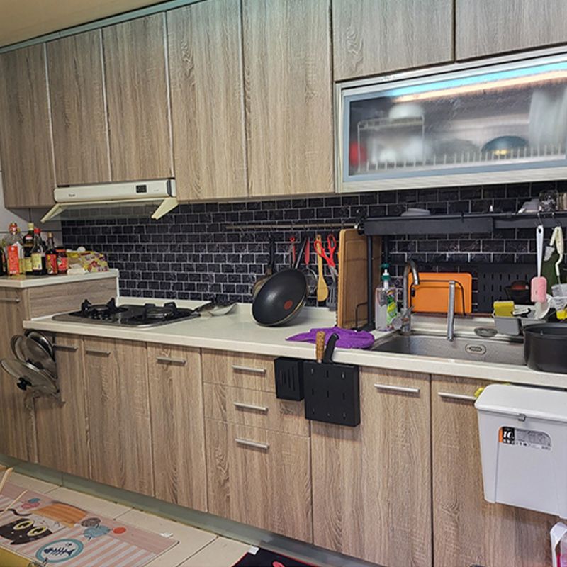 Plastic Peel and Stick Tiles Subway Tile Wallpaper for Kitchen and Bathroom Clearhalo 'Flooring 'Home Improvement' 'home_improvement' 'home_improvement_peel_stick_blacksplash' 'Peel & Stick Backsplash Tile' 'peel_stick_blacksplash' 'Walls & Ceilings' Walls and Ceiling' 1200x1200_dabc3208-97e3-4e4b-a6b3-250aa480c271