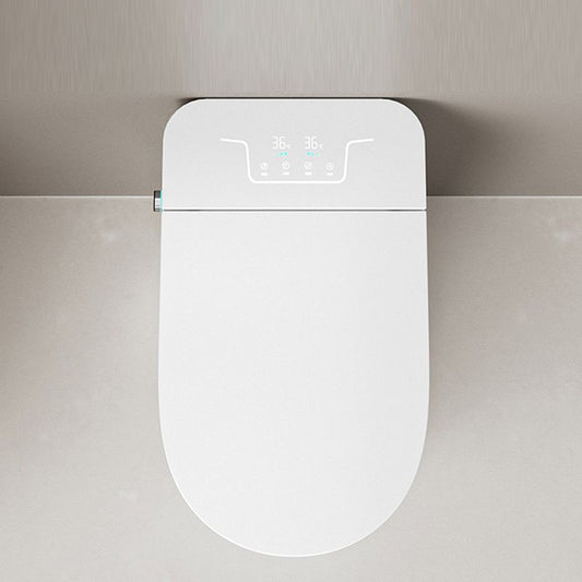 Ceramic Contemporary Elongated White Foot Sensor with Unlimited Warm Water Floor Standing Bidet Clearhalo 'Bathroom Remodel & Bathroom Fixtures' 'Bidets' 'Home Improvement' 'home_improvement' 'home_improvement_bidets' 'Toilets & Bidets' 1200x1200_dadab4bd-ba52-4530-ab42-19b93dcfdd64