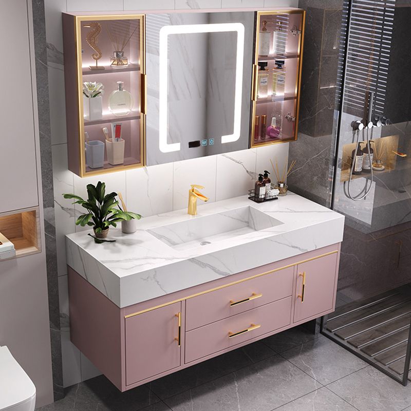 Modern Style Bathroom Vanity Set Solid Wood Bathroom Vanity Set Clearhalo 'Bathroom Remodel & Bathroom Fixtures' 'Bathroom Vanities' 'bathroom_vanities' 'Home Improvement' 'home_improvement' 'home_improvement_bathroom_vanities' 1200x1200_dadc68ac-7502-480b-a1ed-3b5c8be5605c