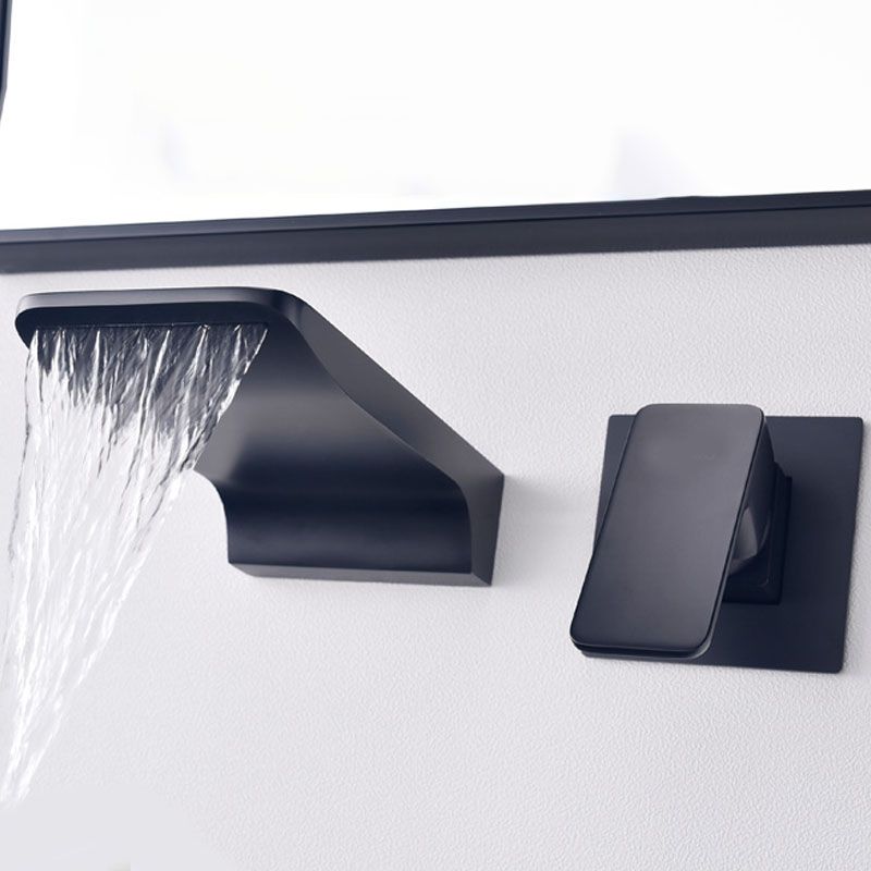 Modern Tub Spout Trim Copper Wall Mounted Waterfall Tub Faucet Trim Clearhalo 'Bathroom Remodel & Bathroom Fixtures' 'Bathtub Faucets' 'bathtub_faucets' 'Home Improvement' 'home_improvement' 'home_improvement_bathtub_faucets' 1200x1200_dadf7b98-991a-48e9-af76-a6ddd79944f5