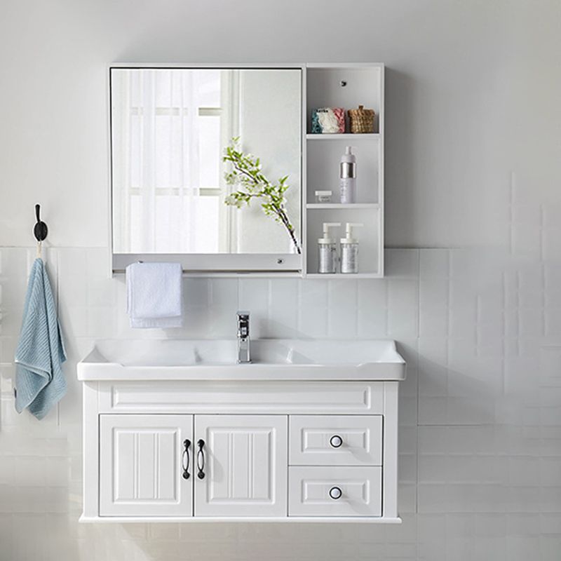 Modern Bathroom Vanity Set Wooden Freestanding Bathroom Vanity Set Clearhalo 'Bathroom Remodel & Bathroom Fixtures' 'Bathroom Vanities' 'bathroom_vanities' 'Home Improvement' 'home_improvement' 'home_improvement_bathroom_vanities' 1200x1200_dae4353f-9aac-4fd4-8adf-aec2ae1ab337