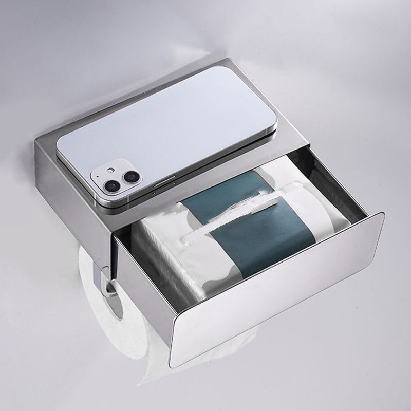 2 Piece Stainless Steel Classic Bathroom Accessory Set Black & Chrome Paper Holder Clearhalo 'Bathroom Hardware Sets' 'Bathroom Hardware' 'Bathroom Remodel & Bathroom Fixtures' 'bathroom_hardware_sets' 'Home Improvement' 'home_improvement' 'home_improvement_bathroom_hardware_sets' 1200x1200_db13c8e2-2b23-4ed2-b907-ea0b41214ed3