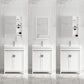 Rectangle Vanity Set White 2 Doors Freestanding Metal Frame Single Sink Vanity Clearhalo 'Bathroom Remodel & Bathroom Fixtures' 'Bathroom Vanities' 'bathroom_vanities' 'Home Improvement' 'home_improvement' 'home_improvement_bathroom_vanities' 1200x1200_db191318-10de-458d-a861-a908b8873cdf