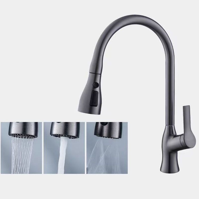 1-Handle Faucets Pull down Copper with Water Dispenser Standard Kitchen Faucets Clearhalo 'Home Improvement' 'home_improvement' 'home_improvement_kitchen_faucets' 'Kitchen Faucets' 'Kitchen Remodel & Kitchen Fixtures' 'Kitchen Sinks & Faucet Components' 'kitchen_faucets' 1200x1200_db4f4f16-09f9-4f02-93bd-99511dce7860