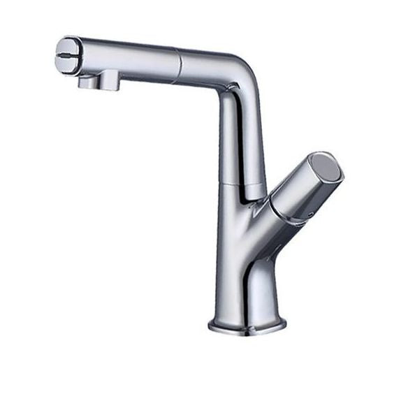 Vessel Sink Faucet Contemporary Single Handle Faucet with Swivel Spout Clearhalo 'Bathroom Remodel & Bathroom Fixtures' 'Bathroom Sink Faucets' 'Bathroom Sinks & Faucet Components' 'bathroom_sink_faucets' 'Home Improvement' 'home_improvement' 'home_improvement_bathroom_sink_faucets' 1200x1200_db7d3578-9570-4312-a573-a1aa220c553f