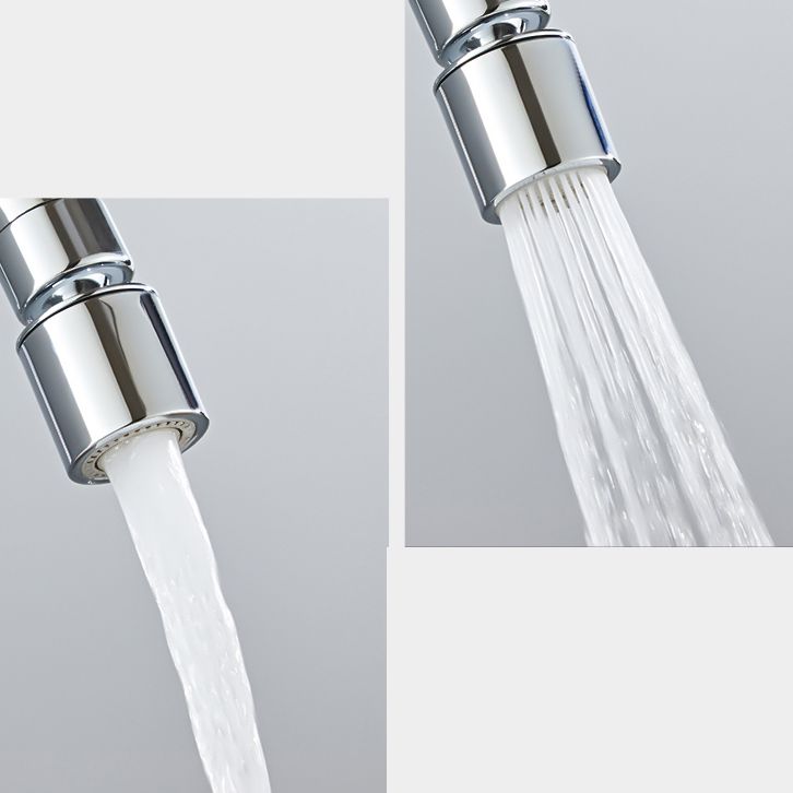 Modern Kitchen Faucet Single Level No Sensor Bar Faucet in Silver Clearhalo 'Home Improvement' 'home_improvement' 'home_improvement_kitchen_faucets' 'Kitchen Faucets' 'Kitchen Remodel & Kitchen Fixtures' 'Kitchen Sinks & Faucet Components' 'kitchen_faucets' 1200x1200_db96073f-f8d8-495d-a7d2-ababd0cca10b