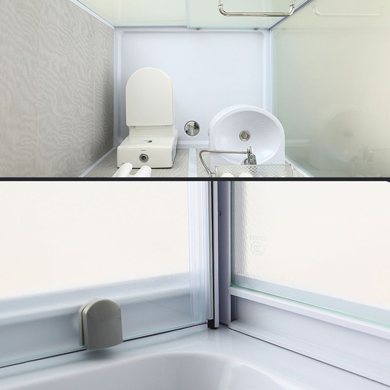Bathroom Shower Stall Framed Single Sliding Rectangular Shower Enclosure Clearhalo 'Bathroom Remodel & Bathroom Fixtures' 'Home Improvement' 'home_improvement' 'home_improvement_shower_stalls_enclosures' 'Shower Stalls & Enclosures' 'shower_stalls_enclosures' 'Showers & Bathtubs' 1200x1200_db9e16bd-2d50-41f9-864d-2d6b9da2079c