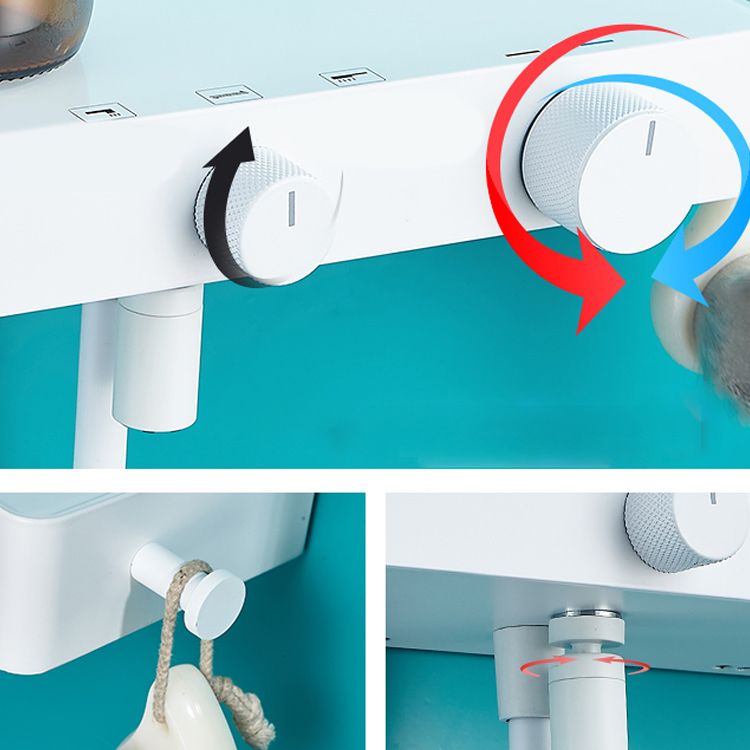 Modern Shower Faucet Stainless Steel Slide Bar Included Shower Trim Clearhalo 'Bathroom Remodel & Bathroom Fixtures' 'Home Improvement' 'home_improvement' 'home_improvement_shower_faucets' 'Shower Faucets & Systems' 'shower_faucets' 'Showers & Bathtubs Plumbing' 'Showers & Bathtubs' 1200x1200_dba04e4d-3586-45e6-b487-400540bf03da