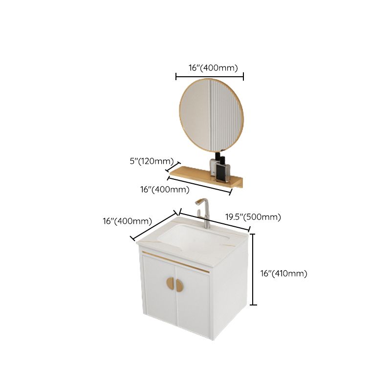 Gorgeous Sink Cabinet Free-standing Standard Space Saver Vanity with Mirror Clearhalo 'Bathroom Remodel & Bathroom Fixtures' 'Bathroom Vanities' 'bathroom_vanities' 'Home Improvement' 'home_improvement' 'home_improvement_bathroom_vanities' 1200x1200_dc030f1d-7f8d-4852-9d45-41e580a97961
