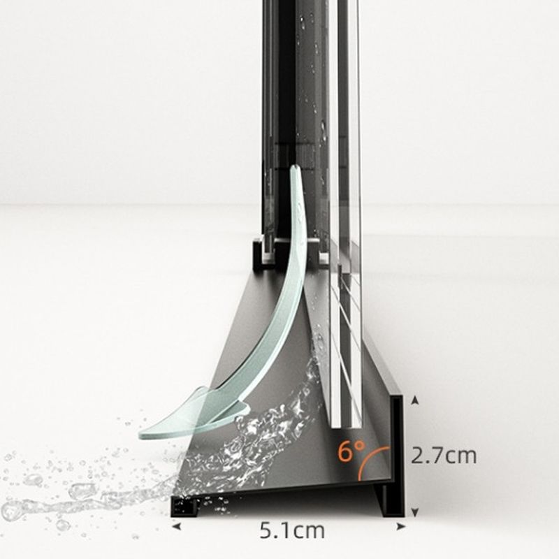 Double Sliding Shower Door Semi Frameless Shower Door with Stainless Steel Frame Clearhalo 'Bathroom Remodel & Bathroom Fixtures' 'Home Improvement' 'home_improvement' 'home_improvement_shower_tub_doors' 'Shower and Tub Doors' 'shower_tub_doors' 'Showers & Bathtubs' 1200x1200_dc05bce5-dece-4c8e-a741-b2b69364f9db