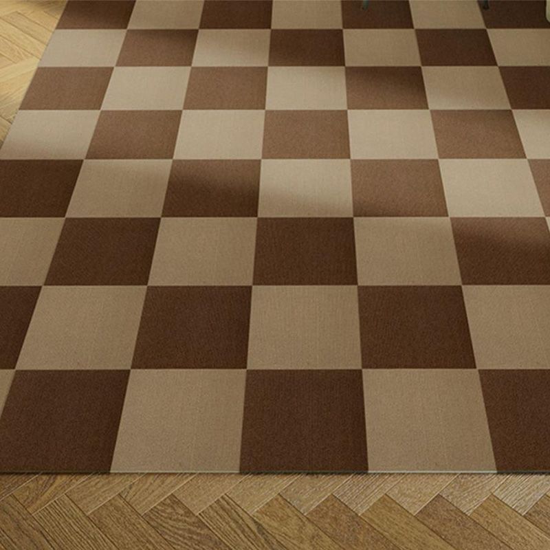 Modern Loose Lay Carpet Tile Checkered Carpet Floor Tile for Living Room Clearhalo 'Carpet Tiles & Carpet Squares' 'carpet_tiles_carpet_squares' 'Flooring 'Home Improvement' 'home_improvement' 'home_improvement_carpet_tiles_carpet_squares' Walls and Ceiling' 1200x1200_dc25eac2-b16e-4d3f-aec3-aa3b30698d71