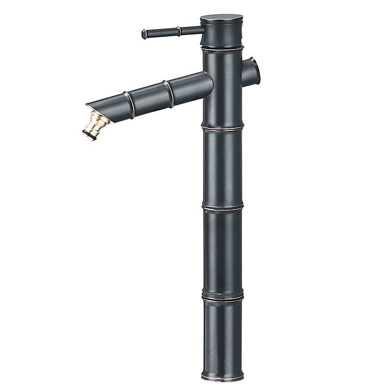 Farmhouse Vessel Sink Faucet Copper 1-Handle Low Arc Vessel Faucet for Bathroom Clearhalo 'Bathroom Remodel & Bathroom Fixtures' 'Bathroom Sink Faucets' 'Bathroom Sinks & Faucet Components' 'bathroom_sink_faucets' 'Home Improvement' 'home_improvement' 'home_improvement_bathroom_sink_faucets' 1200x1200_dc2ffbe3-f26e-4e58-ae7a-31e3b6a28432