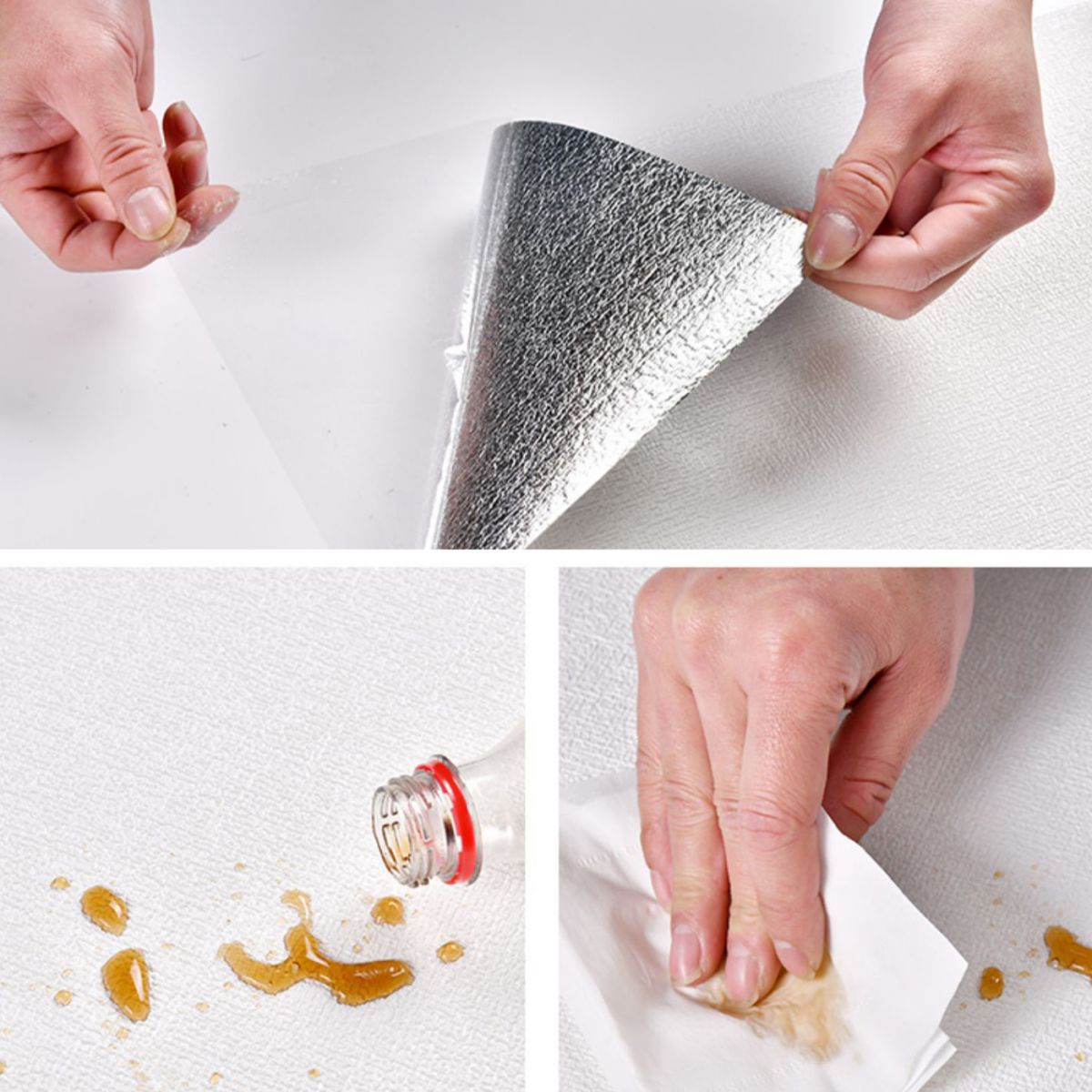 Modern Tin Backsplash Paneling Texture Flax Roll Wall Ceiling Plank Clearhalo 'Flooring 'Home Improvement' 'home_improvement' 'home_improvement_wall_paneling' 'Wall Paneling' 'wall_paneling' 'Walls & Ceilings' Walls and Ceiling' 1200x1200_dc34b6ee-337a-4eeb-a020-e902a9be4577