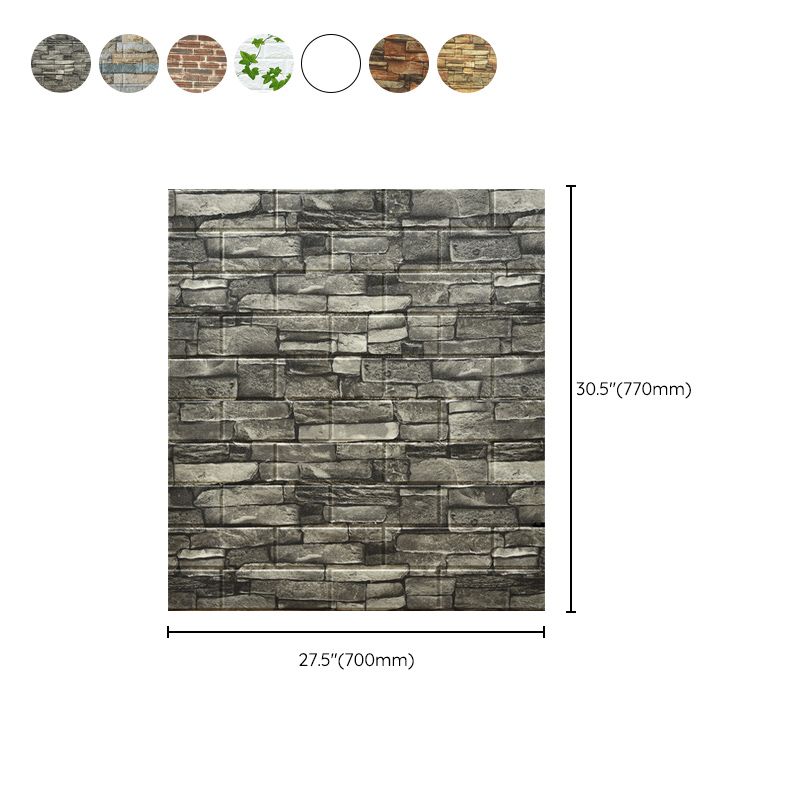 Plastic Wall Paneling Industrial Style Peel and Stick Backsplash Panels Clearhalo 'Flooring 'Home Improvement' 'home_improvement' 'home_improvement_wall_paneling' 'Wall Paneling' 'wall_paneling' 'Walls & Ceilings' Walls and Ceiling' 1200x1200_dc3bf7b5-b21d-4e6d-a4a1-426e4a9aabaa