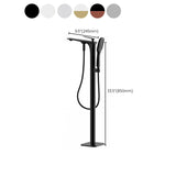 Modern Freestanding Faucet Copper with Risers and Handheld Shower Tub Faucet Clearhalo 'Bathroom Remodel & Bathroom Fixtures' 'Bathtub Faucets' 'bathtub_faucets' 'Home Improvement' 'home_improvement' 'home_improvement_bathtub_faucets' 1200x1200_dc753c53-1f20-4673-bd8e-e909032d1b3e