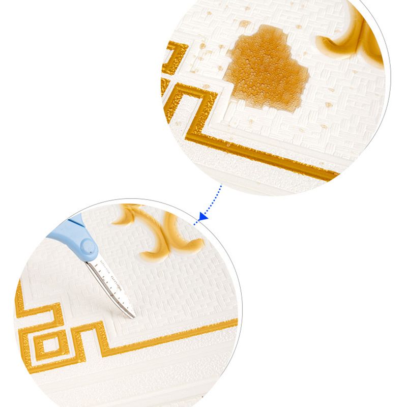 Glam Style Wall Panel Living Room 3D Embossed Waterproof Wall Paneling Clearhalo 'Flooring 'Home Improvement' 'home_improvement' 'home_improvement_wall_paneling' 'Wall Paneling' 'wall_paneling' 'Walls & Ceilings' Walls and Ceiling' 1200x1200_dc768f1f-952d-4238-9d33-0839b6996d95