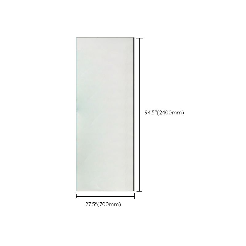 Modern Transparent Fixed Glass Panel Single Fixed Shower Screen Clearhalo 'Bathroom Remodel & Bathroom Fixtures' 'Home Improvement' 'home_improvement' 'home_improvement_shower_tub_doors' 'Shower and Tub Doors' 'shower_tub_doors' 'Showers & Bathtubs' 1200x1200_dc847dc9-36cc-4121-92b0-bba325a6c233