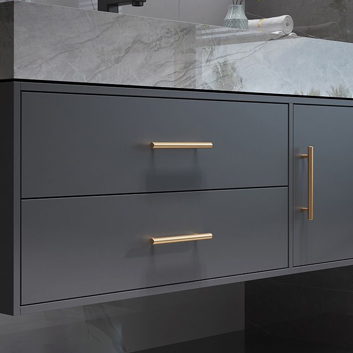 Modern Wall Mount Bathroom Sink Vanity with Faucet Mirror Sink Clearhalo 'Bathroom Remodel & Bathroom Fixtures' 'Bathroom Vanities' 'bathroom_vanities' 'Home Improvement' 'home_improvement' 'home_improvement_bathroom_vanities' 1200x1200_dc89a5c5-f908-4f14-ac23-fac2ff4331d5