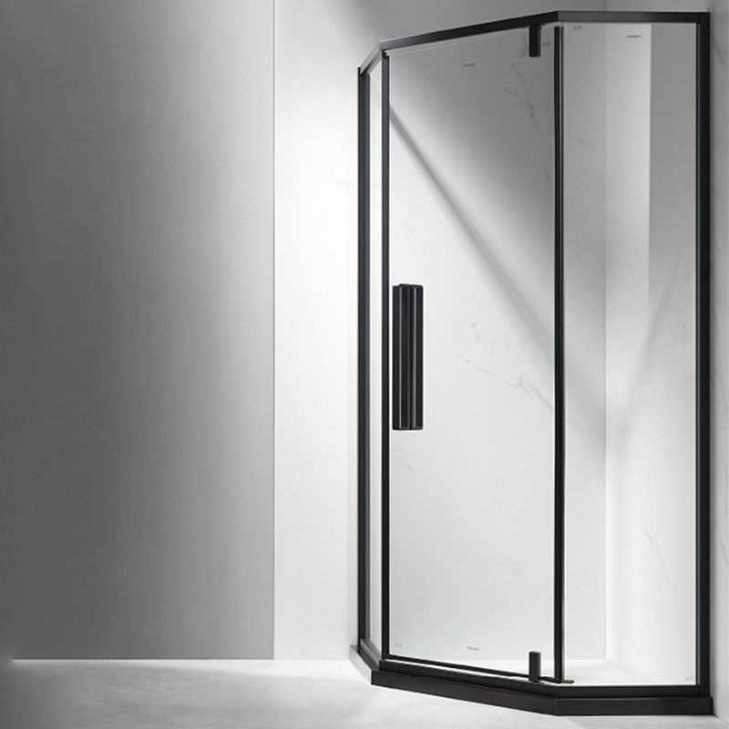 Shower Enclosure Semi-Frameless Single Sliding Neo-Angle Shower Stall Clearhalo 'Bathroom Remodel & Bathroom Fixtures' 'Home Improvement' 'home_improvement' 'home_improvement_shower_stalls_enclosures' 'Shower Stalls & Enclosures' 'shower_stalls_enclosures' 'Showers & Bathtubs' 1200x1200_dc910b7d-95b5-48c5-a14a-d9fab193ff4c