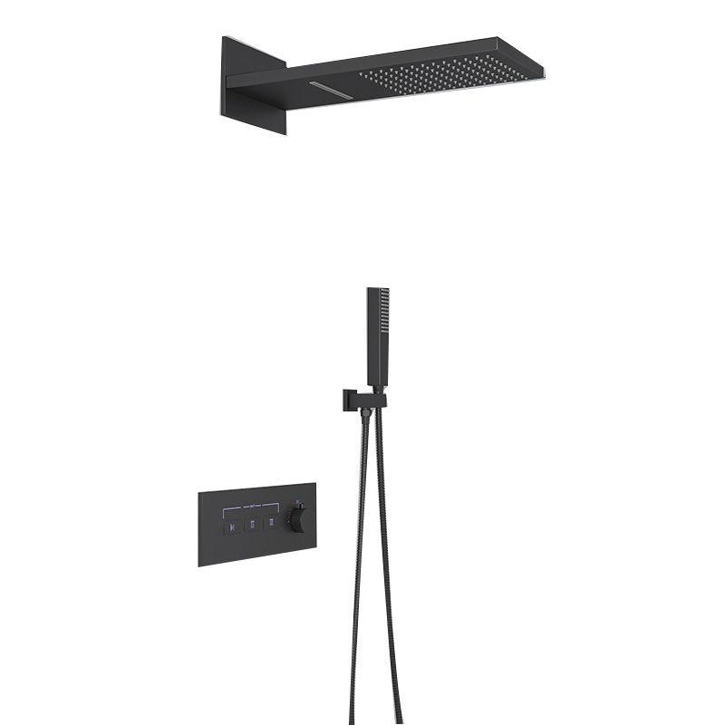 Modern Shower Set Adjustable Shower Head Wall Mounted Shower System Clearhalo 'Bathroom Remodel & Bathroom Fixtures' 'Home Improvement' 'home_improvement' 'home_improvement_shower_faucets' 'Shower Faucets & Systems' 'shower_faucets' 'Showers & Bathtubs Plumbing' 'Showers & Bathtubs' 1200x1200_dca00a73-5e9a-4952-a940-a5b679c04d59