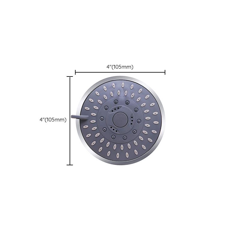 5 Sprays Shower Head Wall-Mount Silver Round Fixed Shower Head Clearhalo 'Bathroom Remodel & Bathroom Fixtures' 'Home Improvement' 'home_improvement' 'home_improvement_shower_heads' 'Shower Heads' 'shower_heads' 'Showers & Bathtubs Plumbing' 'Showers & Bathtubs' 1200x1200_dca44167-02c0-4b23-b46b-a291001f6928
