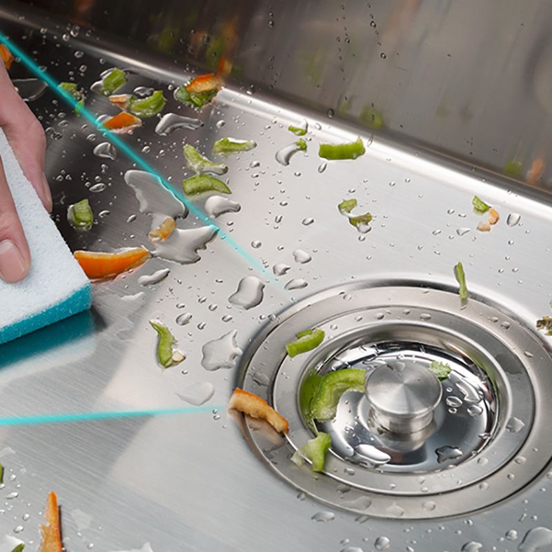 Square Stainless Steel Kitchen Sink Single Bowl Sink with Drain Assembly Clearhalo 'Home Improvement' 'home_improvement' 'home_improvement_kitchen_sinks' 'Kitchen Remodel & Kitchen Fixtures' 'Kitchen Sinks & Faucet Components' 'Kitchen Sinks' 'kitchen_sinks' 1200x1200_dca62f77-35b7-43a2-81c6-16e24fa902df