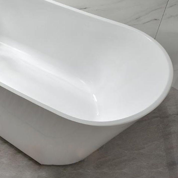 Slipper Modern Bath Oval White Soaking Acrylic Stand Alone Bathtub Clearhalo 'Bathroom Remodel & Bathroom Fixtures' 'Bathtubs' 'Home Improvement' 'home_improvement' 'home_improvement_bathtubs' 'Showers & Bathtubs' 1200x1200_dcaa59ee-0af3-4aac-8105-7f5ef61942d0
