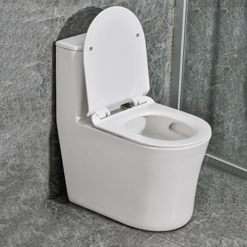Modern White Flush Toilet Ceramic Elong One-Piece Toilet with Slow Close Seat Clearhalo 'Bathroom Remodel & Bathroom Fixtures' 'Home Improvement' 'home_improvement' 'home_improvement_toilets' 'Toilets & Bidets' 'Toilets' 1200x1200_dcbca798-25fb-4dd7-9465-1b06fa43138f