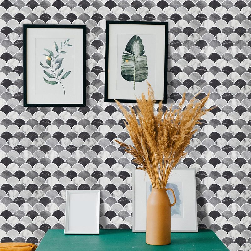 Modern Peel and Stick Tiles PVC Fish Scale Peel and Stick Backsplash Clearhalo 'Flooring 'Home Improvement' 'home_improvement' 'home_improvement_peel_stick_blacksplash' 'Peel & Stick Backsplash Tile' 'peel_stick_blacksplash' 'Walls & Ceilings' Walls and Ceiling' 1200x1200_dccf31ac-51e9-49fa-978d-68674a9bf0ac