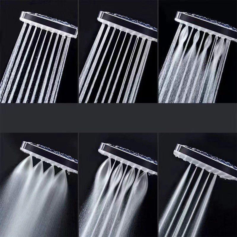 Contemporary Shower Head Square Handheld Shower Head in Silver Clearhalo 'Bathroom Remodel & Bathroom Fixtures' 'Home Improvement' 'home_improvement' 'home_improvement_shower_heads' 'Shower Heads' 'shower_heads' 'Showers & Bathtubs Plumbing' 'Showers & Bathtubs' 1200x1200_dce022a9-e6f5-40be-a899-52af72c1eb17