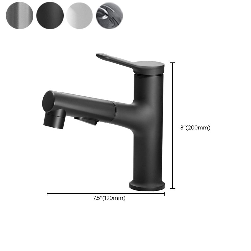 Modern Sink Faucet Solid Color Brass Centerset Lavatory Faucet for Bathroom Clearhalo 'Bathroom Remodel & Bathroom Fixtures' 'Bathroom Sink Faucets' 'Bathroom Sinks & Faucet Components' 'bathroom_sink_faucets' 'Home Improvement' 'home_improvement' 'home_improvement_bathroom_sink_faucets' 1200x1200_dce6144f-de04-4cea-9746-538160f8f3ea