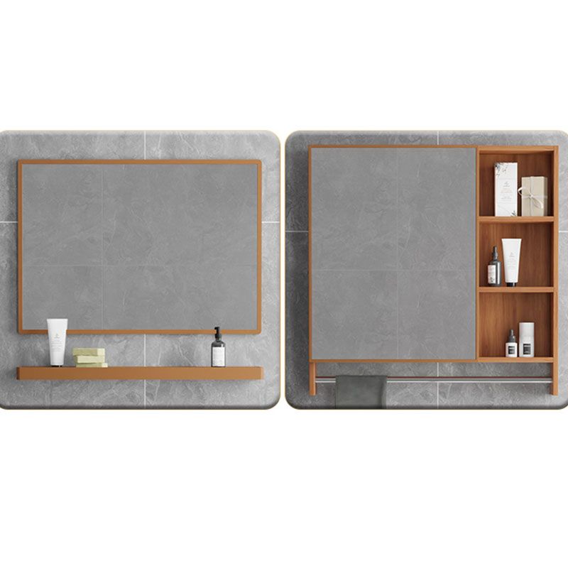 Rectangle Vanity Set Metal Frame Mirror Freestanding 2 Doors Single Sink Bath Vanity Clearhalo 'Bathroom Remodel & Bathroom Fixtures' 'Bathroom Vanities' 'bathroom_vanities' 'Home Improvement' 'home_improvement' 'home_improvement_bathroom_vanities' 1200x1200_dcfba1f0-3748-468b-8eb7-09aae7d6437a